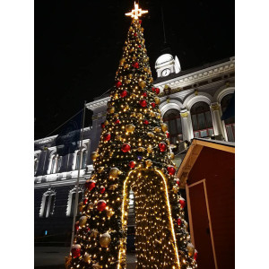 CONE Giant CU PASAJ 1000 cm Pom de Crăciun artificial